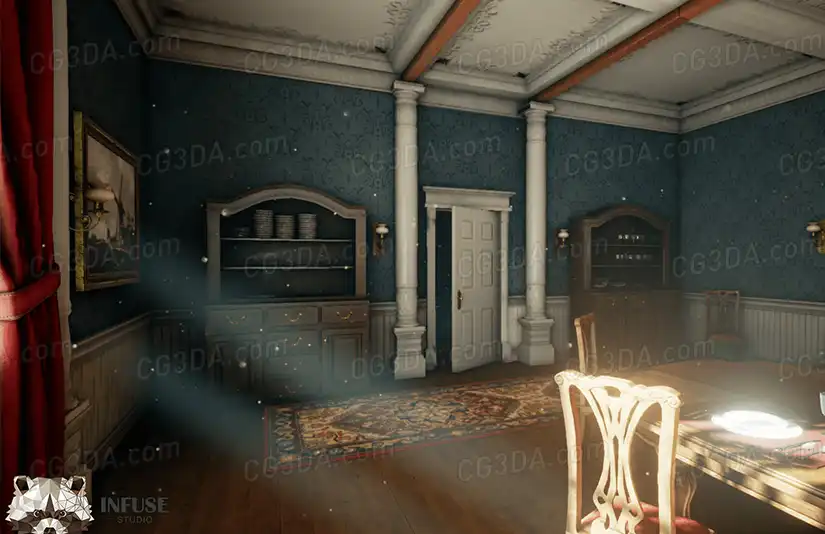 维多利亚式餐厅-Victorian Dining Room