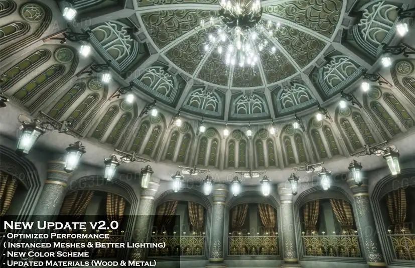 华丽的哥特式宫殿-Ornate Gothic Dome