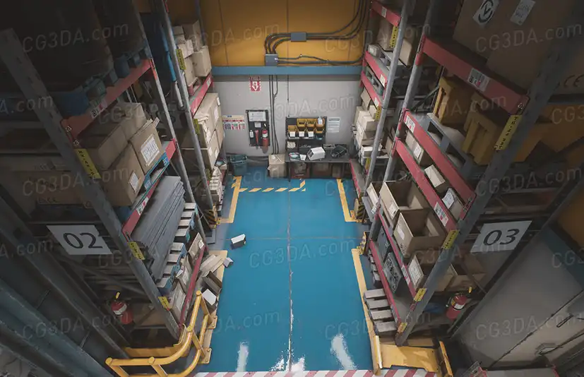 工厂储物室仓库-Storage House Set