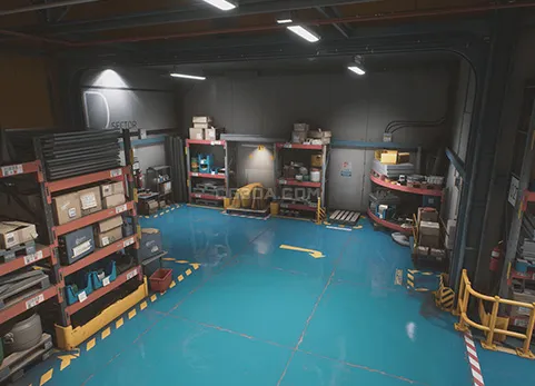工厂储物室仓库-Storage House Set