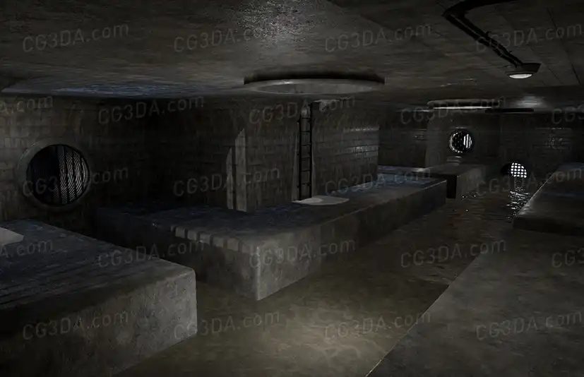 城市下水道区域-Sewers and Underground Modular Set - Spooky Environment Building