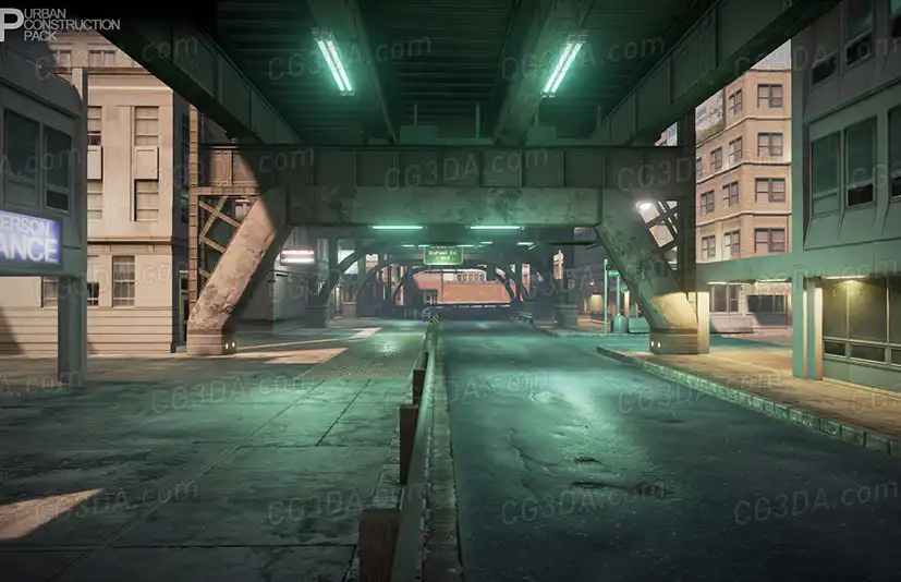 现代城市街道场景-Urban Construction Pack