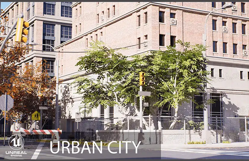 美国城市街道-Urban City