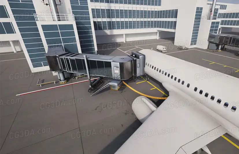 航空大楼/飞机场-ThreeDee Airport Asset Pack