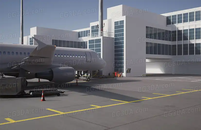 航空大楼/飞机场-ThreeDee Airport Asset Pack