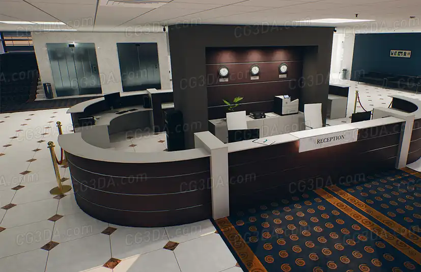 现代办公大楼-QA Office and Security Room
