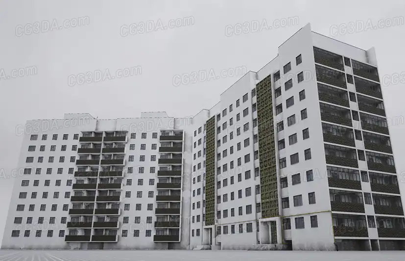 苏维埃城市建筑-PostSoviet City Pack