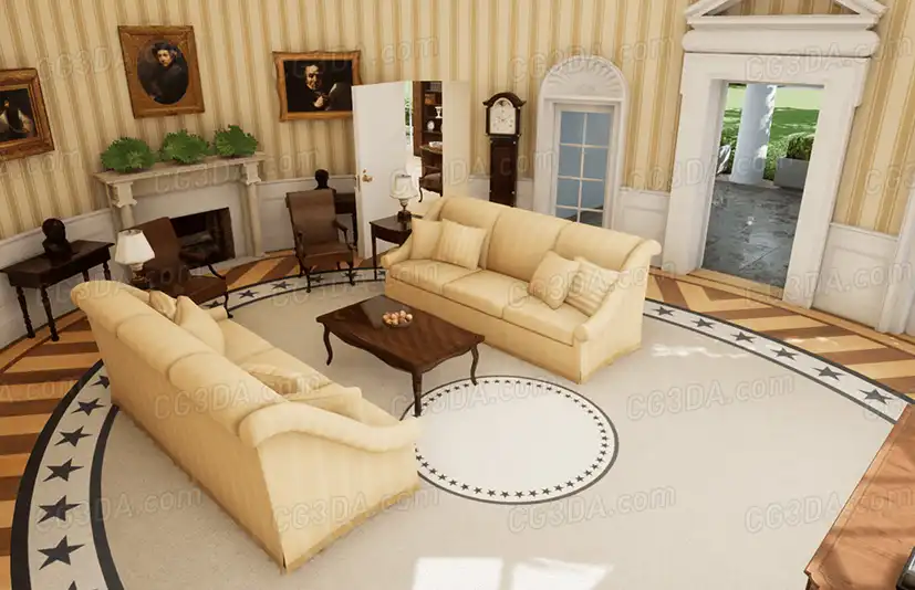 美国白宫总统办公室-Oval Office