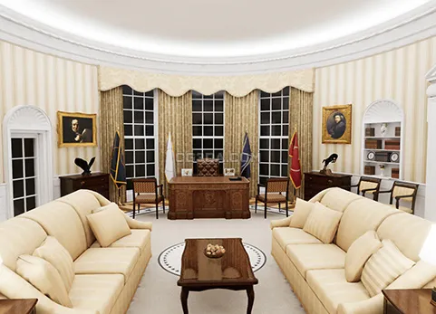 美国白宫总统办公室-Oval Office