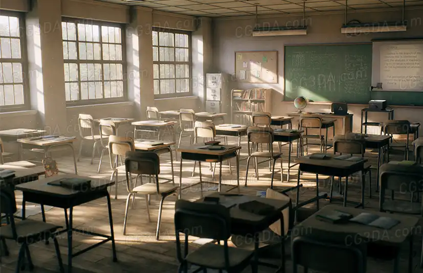学校老旧教室-Old Classroom
