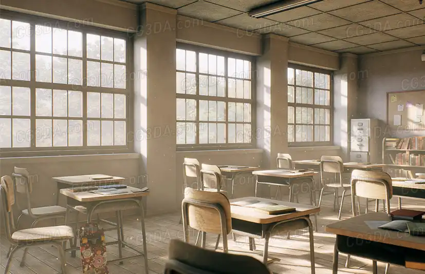 学校老旧教室-Old Classroom