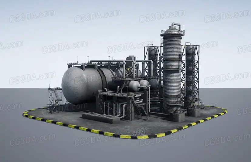 大型炼油厂-Oil Refinery Pack