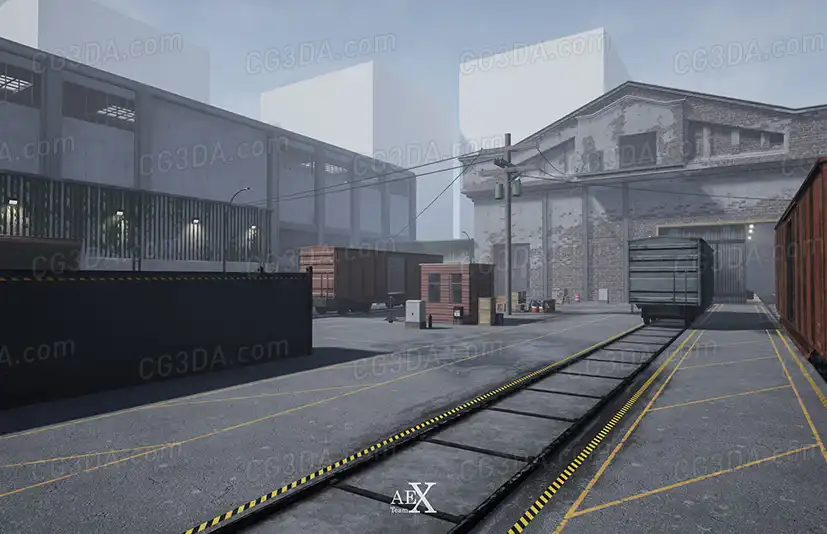工厂轨道车间-Modular Train Environment