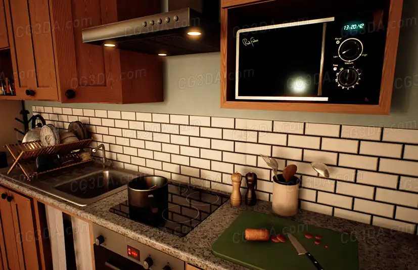 都市公寓厨房-Modular Apartment Kitchen