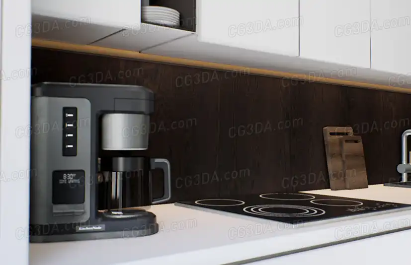 现代家庭厨房-Modern Kitchen