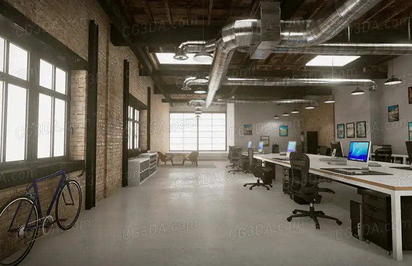 都市现代办公区域-Archinteriors Vol 1 Scene 3