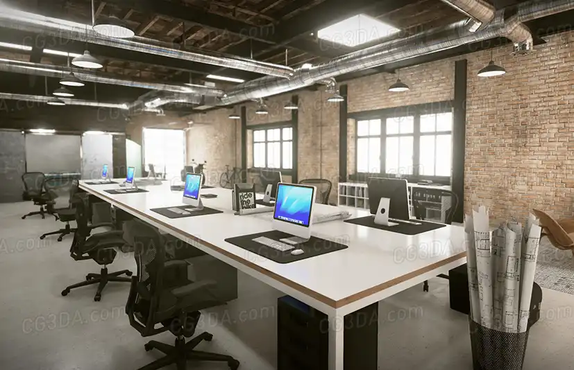 都市现代办公区域-Archinteriors Vol 1 Scene 3