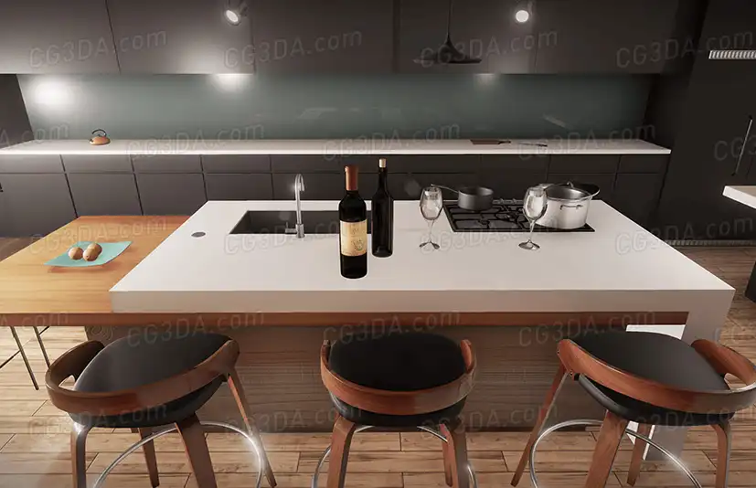现代家庭厨房-Modern Kitchen Pack