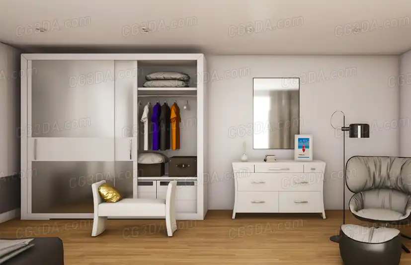 现代家居卧室-Modern Bedroom