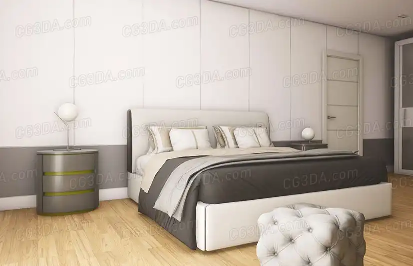 现代家居卧室-Modern Bedroom