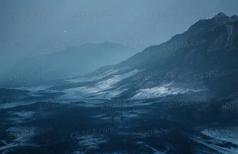 雾霾雪山-Cold Heat Landscape