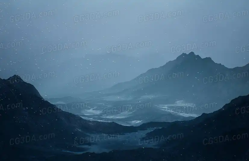 雾霾雪山-Cold Heat Landscape