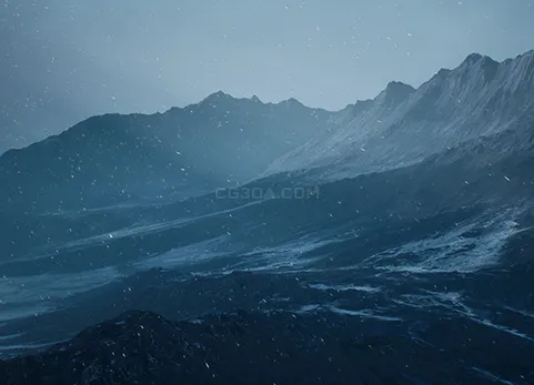 雾霾雪山-Cold Heat Landscape