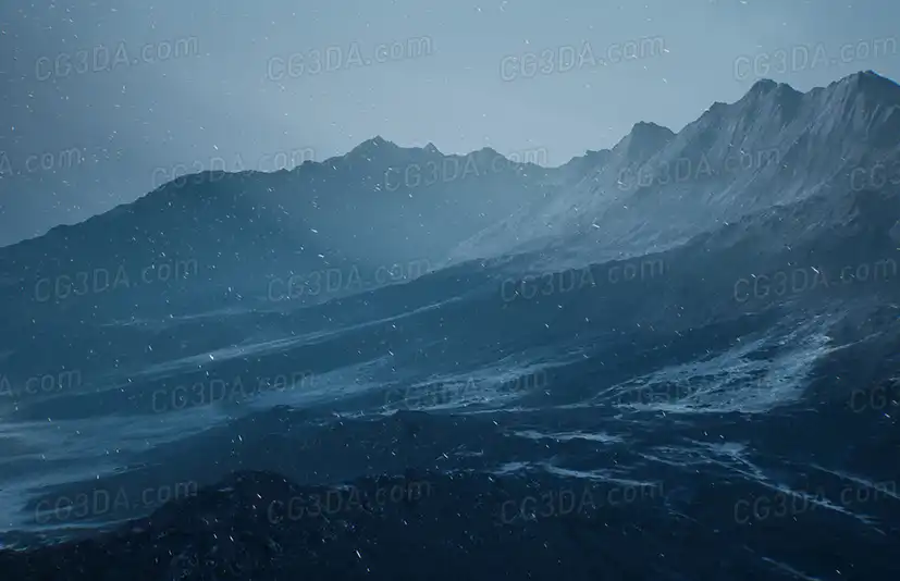 雾霾雪山-Cold Heat Landscape