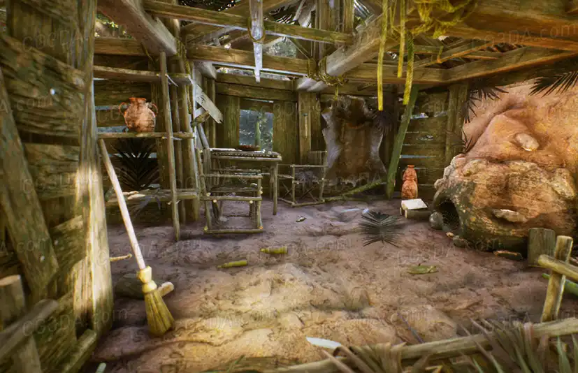 热带岛屿的废弃小屋-Abandoned Hut in Tropical Island (Survival / Post Apocalyptic )