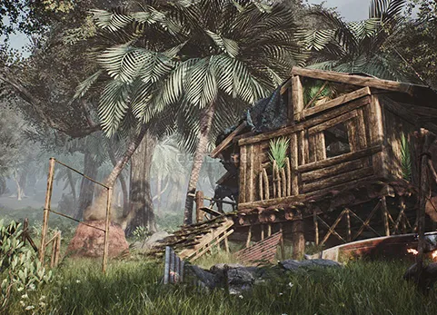 热带岛屿的废弃小屋-Abandoned Hut in Tropical Island (Survival / Post Apocalyptic )