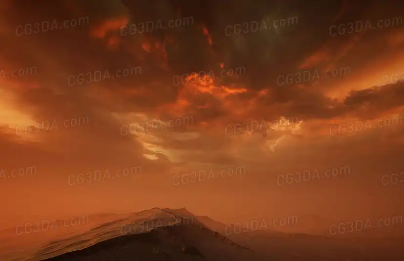 极光天空-Matte Painting Skybox Pack