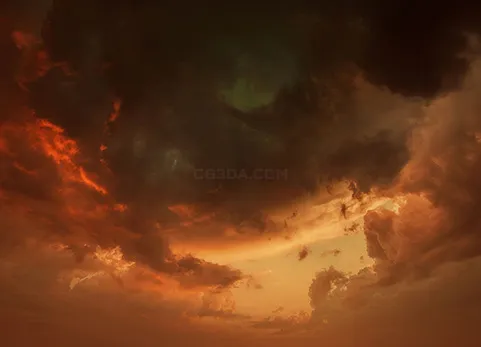 极光天空-Matte Painting Skybox Pack