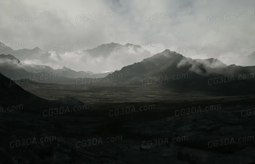 荒芜山脉-Lowlands Landscape