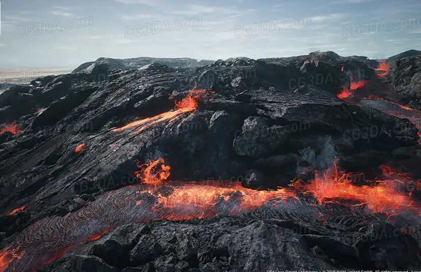 沙漠熔岩-MW Lava Desert Landscape