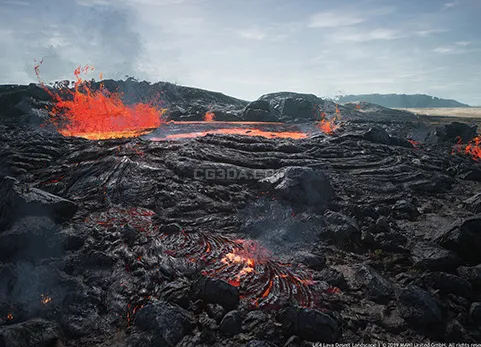 沙漠熔岩-MW Lava Desert Landscape