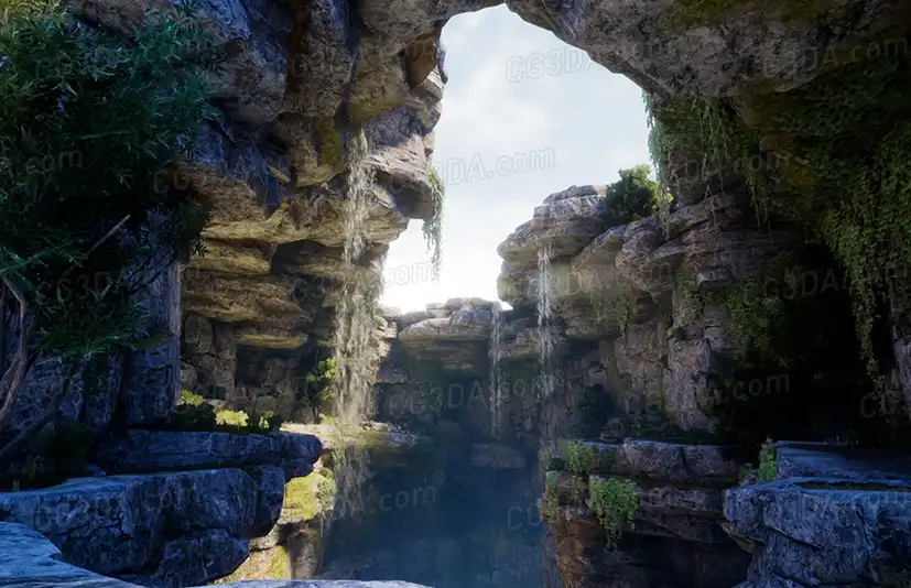 自然洞穴/悬崖-Nature Cave Cliff