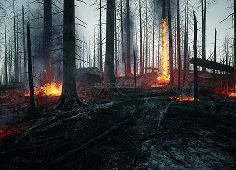 山火枯树森林-MW Burned Dead Trees Forest Biome