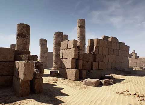 沙漠废墟建筑-Modular Desert Ruins