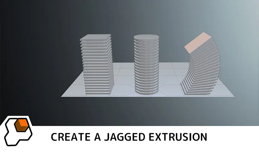 Blender创建锯齿状的挤压弯曲插件 - Zigzag Extrude v1.4.4