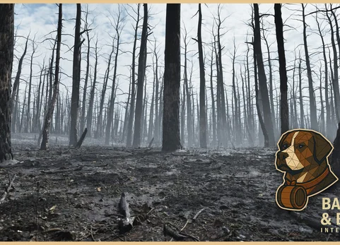 烧毁森林后果环境 - Burnt Forest Aftermath Environment