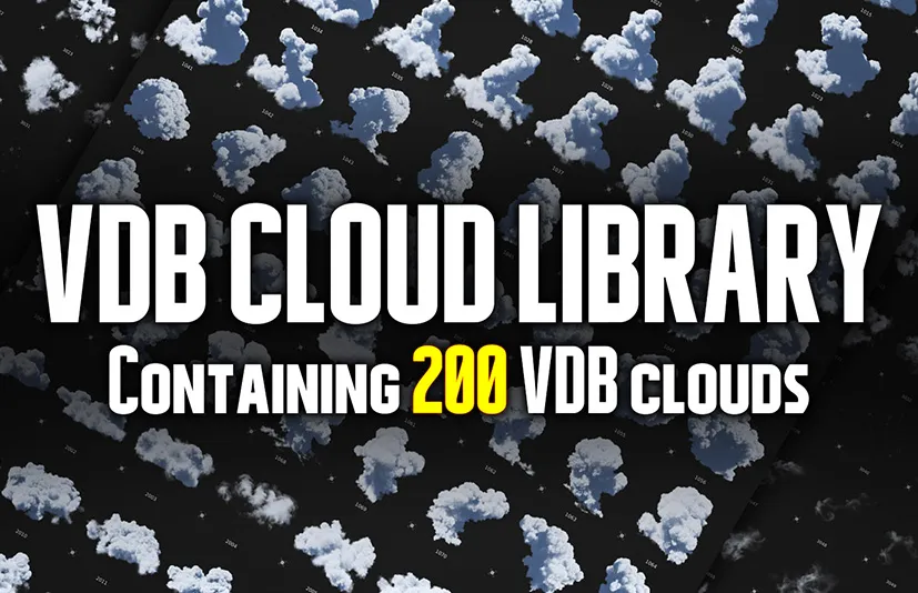 Blender真实VDB体积云200云资产库云雾模型 - Real Cloud 1.0.3