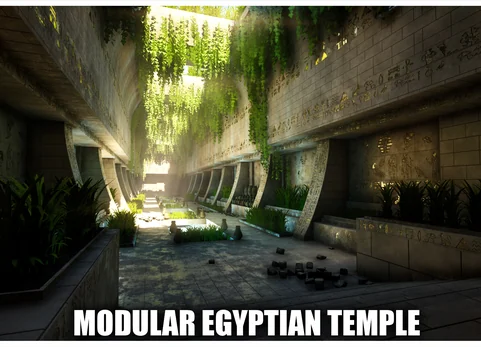 埃及神庙模块化套件 - Egyptian Temple Modular Kit