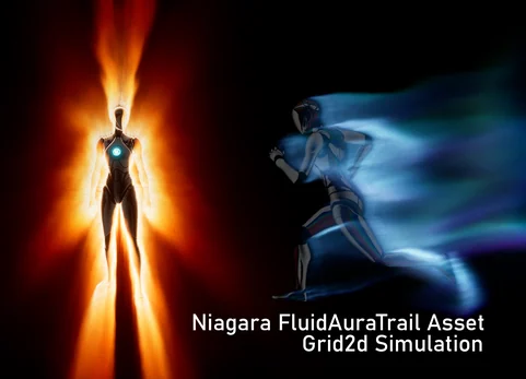 流体辉光拖尾 2D 网格特效 - FluidAuraTrail Grid2d