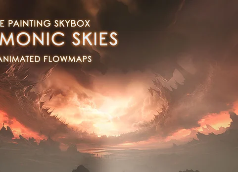 Demonic Skies 天空盒包 - Matte Painting Skybox Pack: Demonic Skies