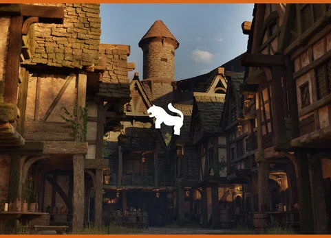 中世纪小巷环境场景 - Medieval Village Alley Environment ( Medieval Village Village Medieval Castle )