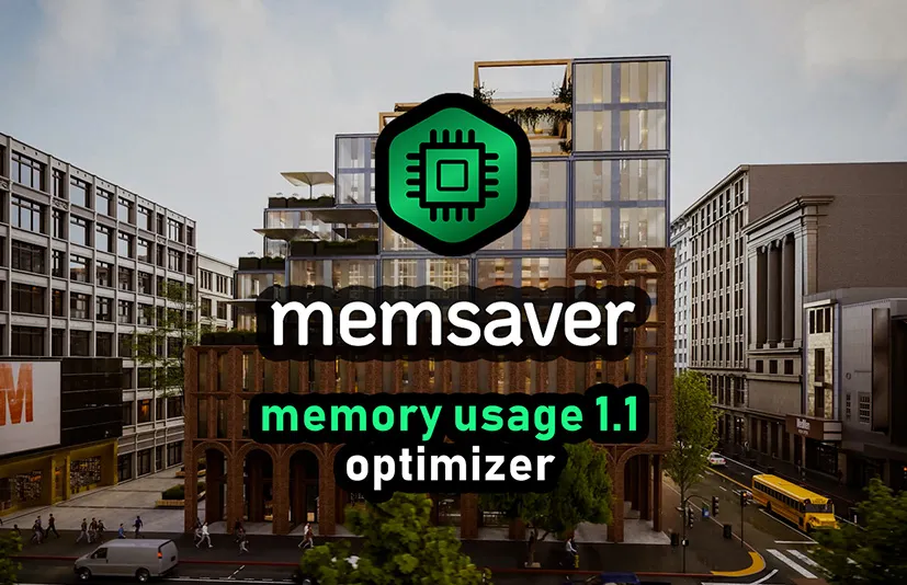 Blender内存优化插件 Memsaver Memory Optimizer Vram Saver v1.3.0