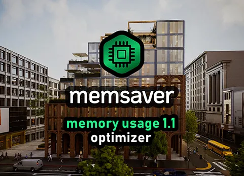 Blender内存优化插件 Memsaver Memory Optimizer Vram Saver v1.3.0