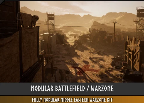 模块化战场/战区 - Modular Battlefield / Warzone (Battlefield, Warzone, Desert, Desert Town)