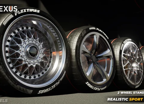 写实运动轮毂2 - 虚幻引擎 - Realistic Sport Wheels 2 - Unreal Engine