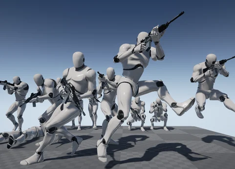 步枪射击动画包 - Rifle Shooter Pro - MoCap Animation Pack